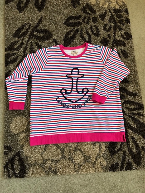 Lands' End Tops - Lands END serious sweats 1963 sweatshirt anchor embroidered